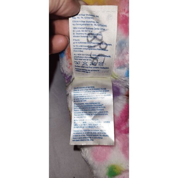 Build A Bear Pretty Petals Bunny 16" Plush Easter Rabbit Pastel Flowers BABW - Picture 5 of 9